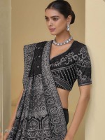 Black Pure Banarasi Tuscany Saree